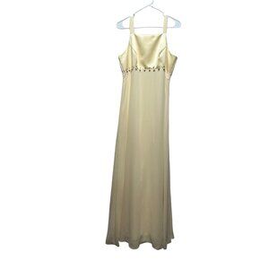 Night Way Long Gown Dress Women 8 Butter Yellow Bridgerton Empire Waist Y2K sold
